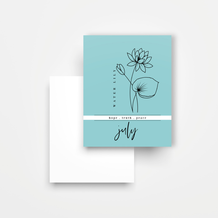 8 Pk Birth Flower Note Cards + Envelopes | Pick Your Pack