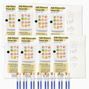  Fall Themed DIY Paint Kit | 8X10" Pre Sketched Image Brush Paints Mixing Palette, Just Add Water | Single, Couples, Group Packs for a Fun Paint Party