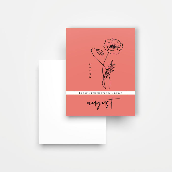 8 Pk Birth Flower Note Cards + Envelopes | Pick Your Pack