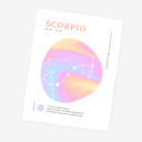  Zodiac Prints | Bright Cosmic Horoscope Unframed Art