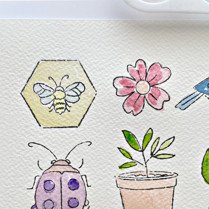 Spring Watercolor Paint Kit | All In One Art Gift Set | Just Add Water