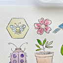  Spring Watercolor Paint Kit | All In One Art Gift Set | Just Add Water