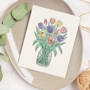  Tulip Bouquet Watercolor Paint Kit | Just Add Water 