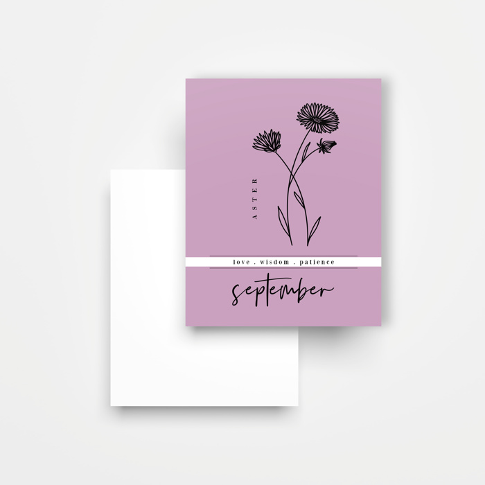 8 Pk Birth Flower Note Cards + Envelopes | Pick Your Pack