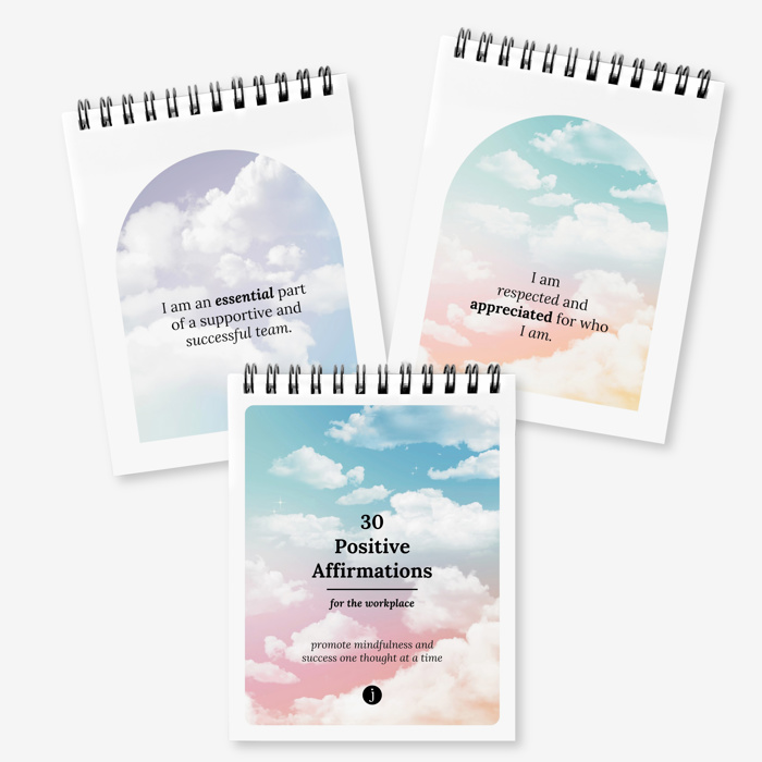 30 Pg Positive Affirmation Flip Book | Wellness, Motherhood, Workplace Themes | Pocket Size 