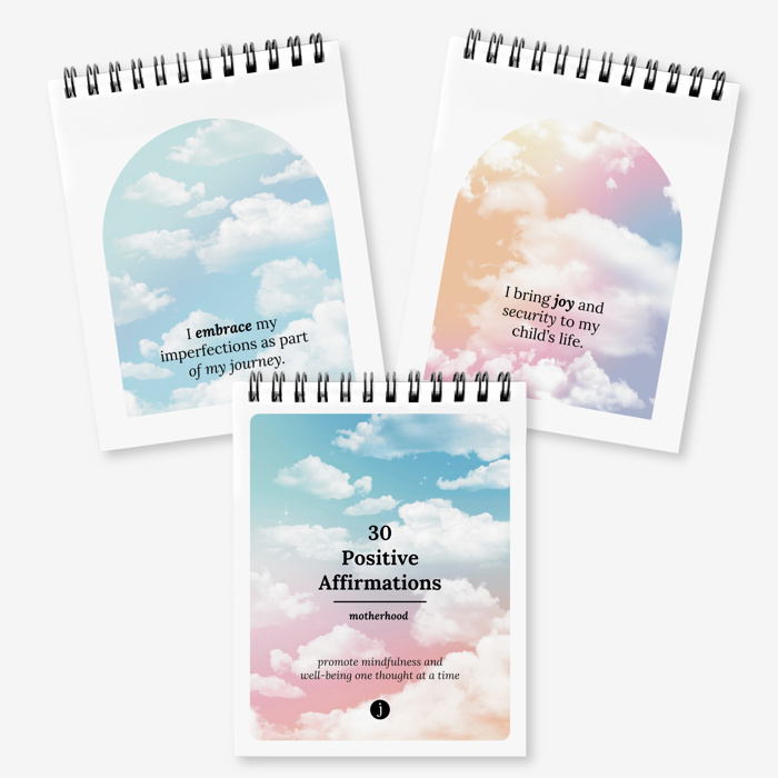 30 Pg Positive Affirmation Flip Book | Wellness, Motherhood, Workplace Themes | Pocket Size 