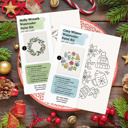  Christmas Watercolor Kit | Pre-Sketched Holiday Art Set