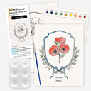  Birth Flower Watercolor Paint Kit | Just Add Water 