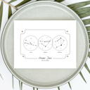 Personalized Big 3 Astrology Art Print with a Custom Sun, Moon & Rising Zodiac Chart