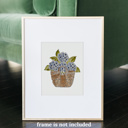  Hydrangea Basket Watercolor Paint Kit | All In One Art Gift Set