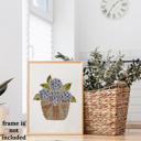  Hydrangea Basket Watercolor Paint Kit | All In One Art Gift Set