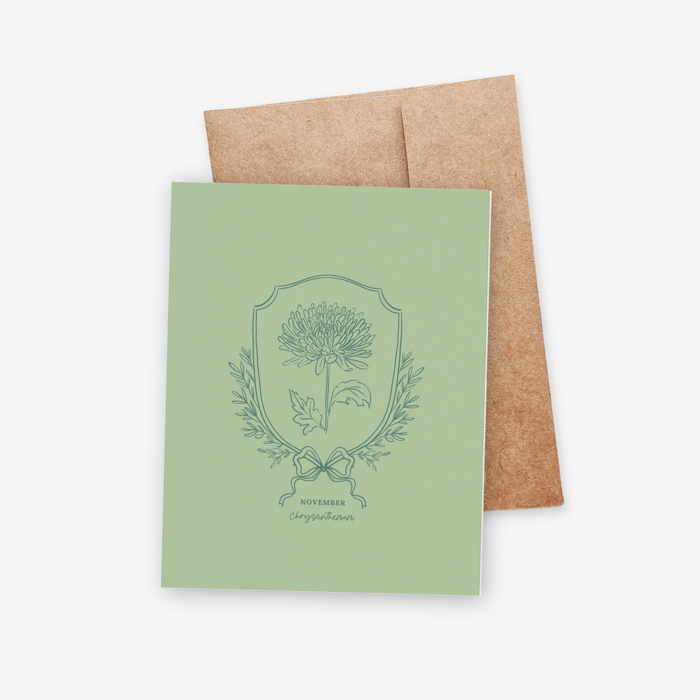 Pick 6 Birth Flower Cards + Envelopes | 9 Color Options | Blank Note Cards Floral Birthday Set