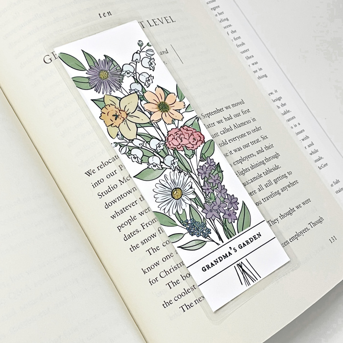 Birth Flower Bookmark Up to 8 Flowers | Laminated Page Marker