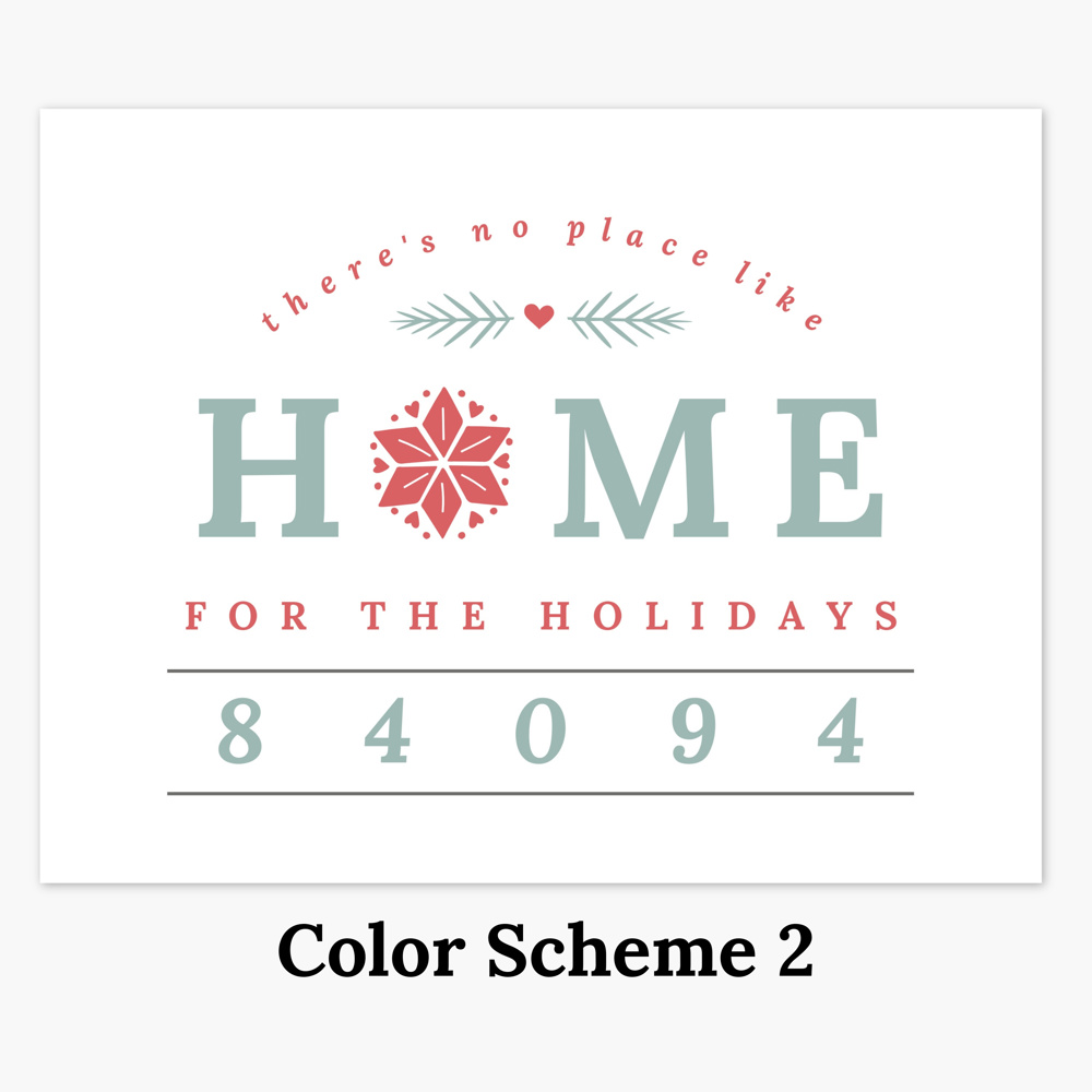 There's No Place Like Home for the Holidays | Personalized Print