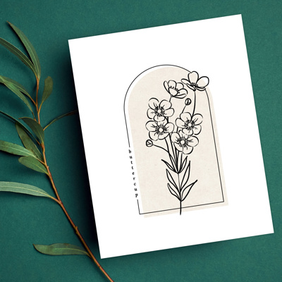 BOGO | Hand Illustrated Floral Prints | 42 Flower Options