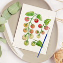  Cherry Tomato Vine Watercolor Paint Kit | All In One Art Set 