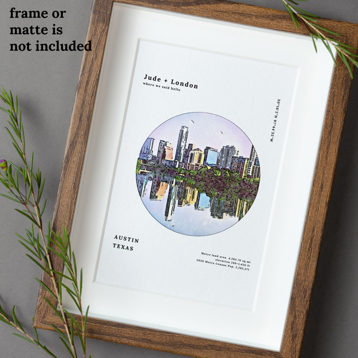 Personalized City Prints | 80 US City Options