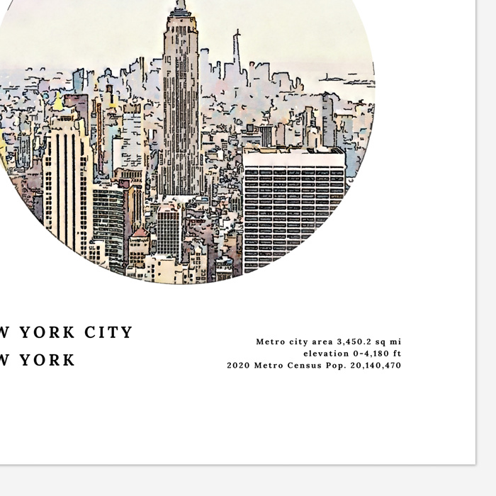 Personalized City Prints | 80 US City Options