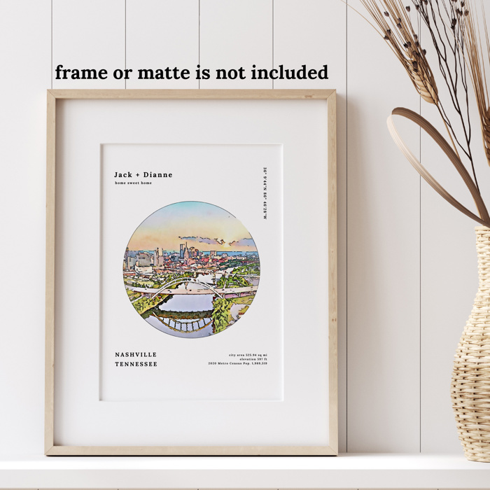 Personalized City Prints | 80 US City Options