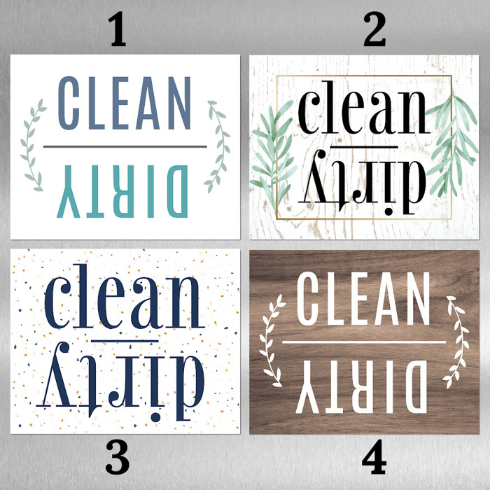 Clean or Dirty Flip Dishwasher Magnet Sign | 4.25X5.5"