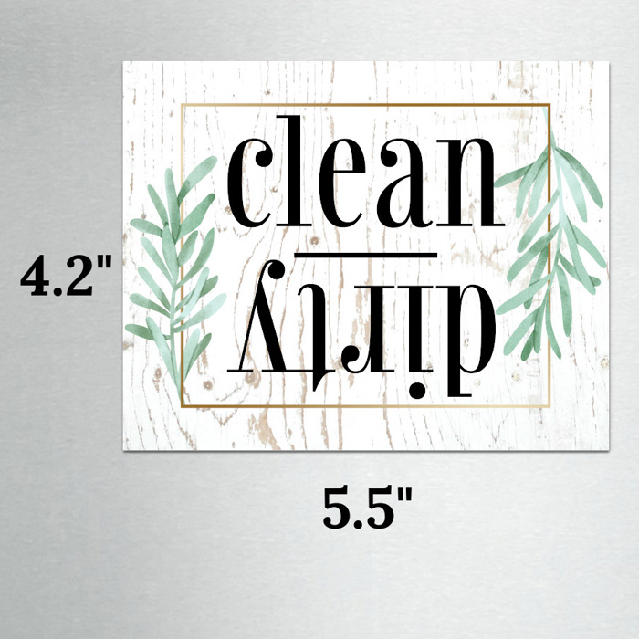Clean or Dirty Flip Dishwasher Magnet Sign | 4.25X5.5"