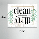  Clean or Dirty Flip Dishwasher Magnet Sign | 4.25X5.5"