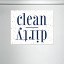 Clean or Dirty Flip Dishwasher Magnet Sign | 4.25X5.5"