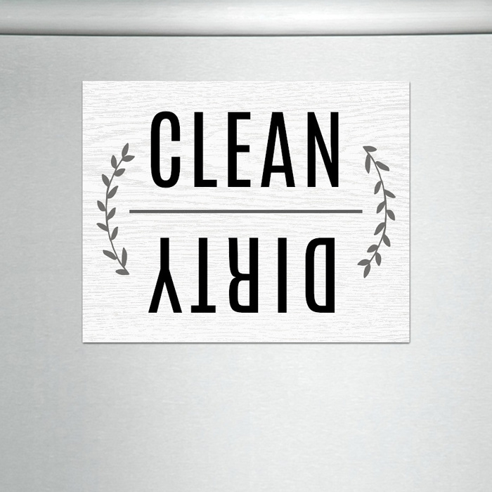 Clean or Dirty Flip Dishwasher Magnet Sign | 4.25X5.5"