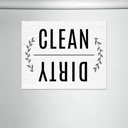  Clean or Dirty Flip Dishwasher Magnet Sign | 4.25X5.5"