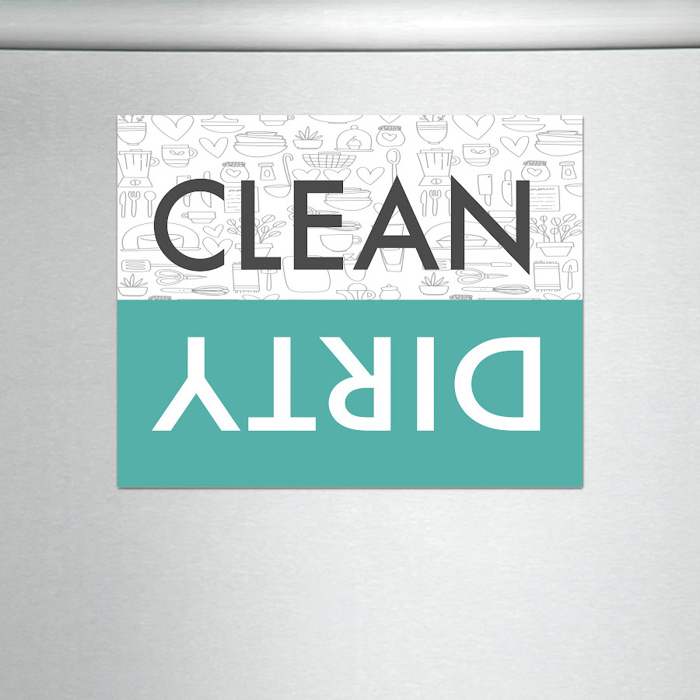 Clean or Dirty Flip Dishwasher Magnet Sign | 4.25X5.5"