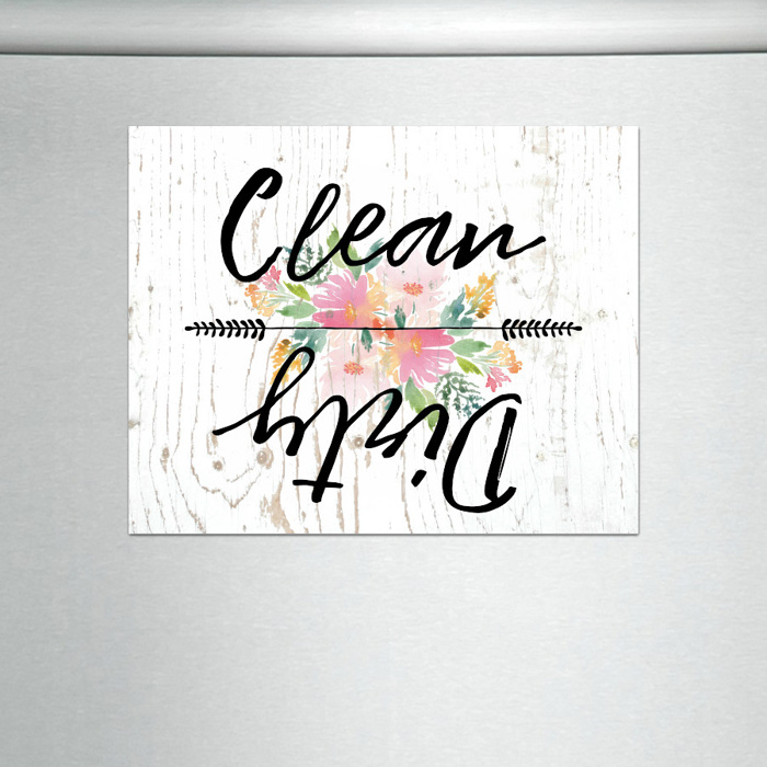 Clean or Dirty Flip Dishwasher Magnet Sign | 4.25X5.5"