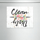  Clean or Dirty Flip Dishwasher Magnet Sign | 4.25X5.5"