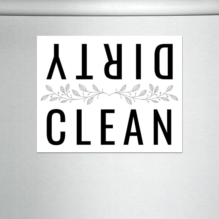 Clean or Dirty Flip Dishwasher Magnet Sign | 4.25X5.5"