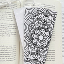  8 Pk Coloring Bookmarks + 2 Protective Vinyl Sleeves