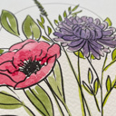  Hand Painted Couples Birth Flower Bouquet | Personalized Watercolor Wedding Gift