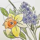  Hand Painted Couples Birth Flower Bouquet | Personalized Watercolor Wedding Gift