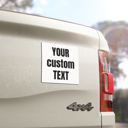  Custom Text Magnet | 5X5" All Weather Magnetic Front Door Sign or Car Magnet