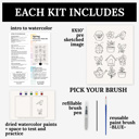  Spring Watercolor Paint Kit | All In One Art Gift Set | Just Add Water