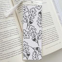  8 Pk Fall Coloring Bookmarks + 2 Protective Vinyl Sleeves with Tassels 