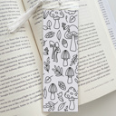  8 Pk Fall Coloring Bookmarks + 2 Protective Vinyl Sleeves with Tassels 