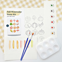  Fall Themed DIY Paint Kit | 8X10" Pre Sketched Image Brush Paints Mixing Palette, Just Add Water | Single, Couples, Group Packs for a Fun Paint Party