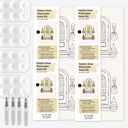 4 Paint Kits Festive Door Watercolor Paint Kit | Pre Sketched Art Kits in Bulk for Paint Party 