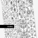  8 Pk Coloring Bookmarks + 2 Protective Vinyl Sleeves