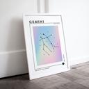  Zodiac Prints | Dreamy Iridescent Horoscope Unframed Art