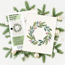  Holly Wreath Watercolor Paint Kit | Art Sets in Bulk for Paint Party