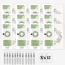 12 Paint Kits Holly Wreath Watercolor Paint Kit | Art Sets in Bulk for Paint Party