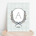  Custom Initial & Name Art Print | Personalized Monogram Wall Decor | 5 Color Options