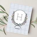  Custom Initial & Name Art Print | Personalized Monogram Wall Decor | 5 Color Options