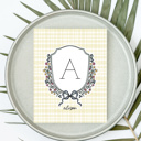  Custom Initial & Name Art Print | Personalized Monogram Wall Decor | 5 Color Options