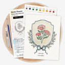  Birth Flower Watercolor Paint Kit | Just Add Water 